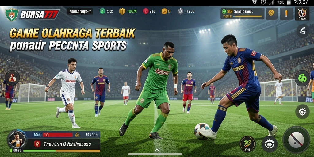 Tampilan gameplay BURSA777 dengan aksi olahraga yang seru.