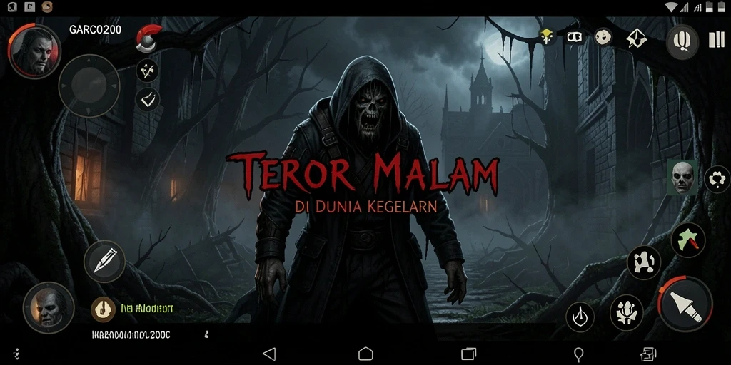 Tampak gameplay GARCO200 yang mendebarkan di tengah kegelapan.