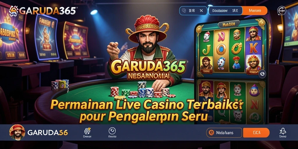 Screenshot gameplay GARUDA365 menunjukkan suasana kasino yang nyata dan menarik.