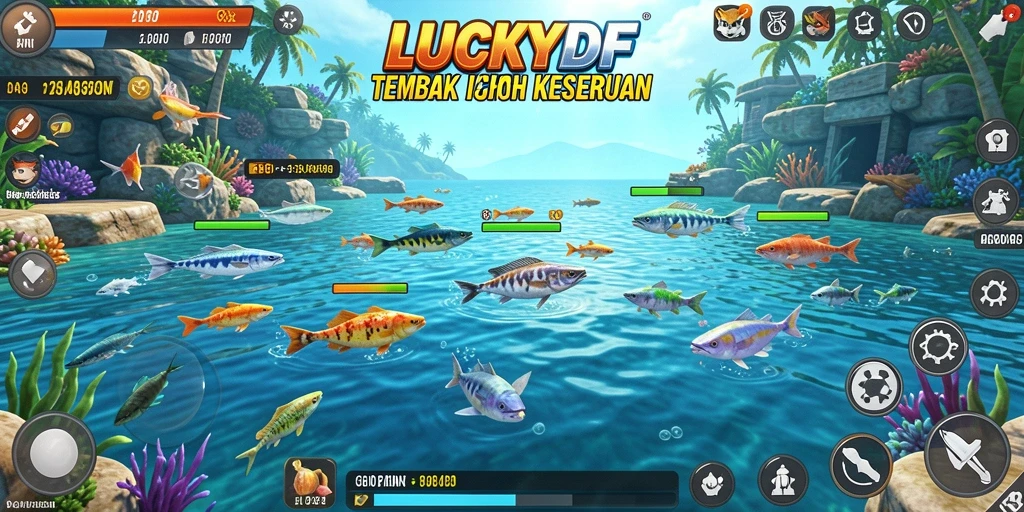 Gameplay seru Tembak Ikan di LUCKYDF dengan grafik menawan.