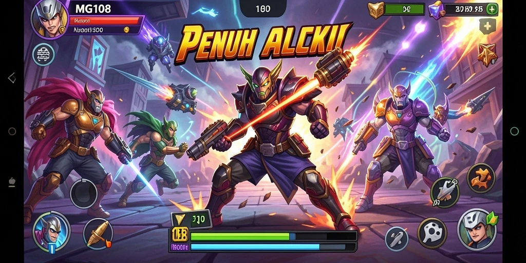 Tampilan gameplay MG108 yang seru dan menarik.