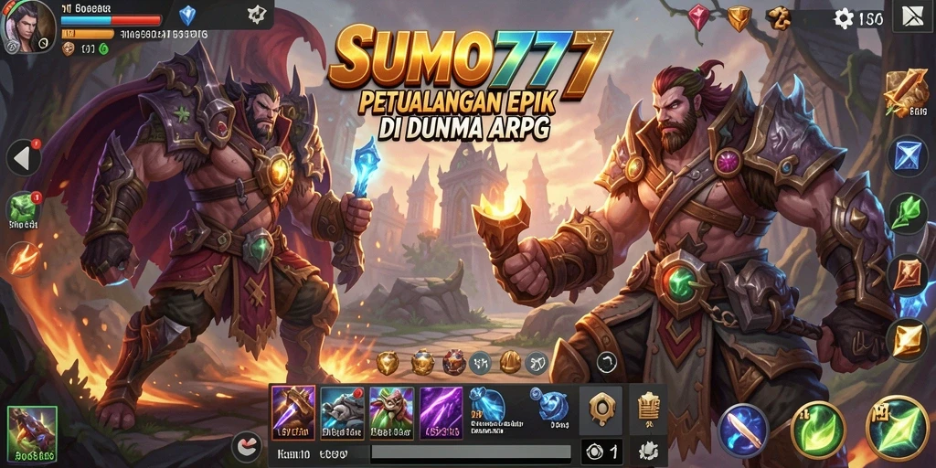 Tampilan epik dari gameplay <strong>SUMO777</strong> yang memukau dengan aksi ARPG yang seru.